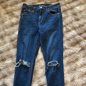 Wild Fable Dark Blue Distressed Skinny Jeans